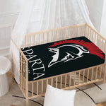 Spartan Molon Labe Print Baby Crib Sheet