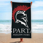 Spartan Molon Labe Print Beach Towel
