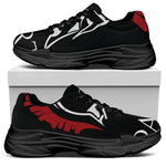 Spartan Molon Labe Print Black Chunky Shoes