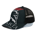 Spartan Molon Labe Print Black Mesh Trucker Cap