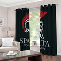 Spartan Molon Labe Print Dimout Grommet Curtains