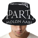 Spartan Molon Labe Print Bucket Hat