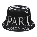 Spartan Molon Labe Print Bucket Hat