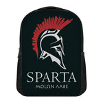 Spartan Molon Labe Print Casual Backpack