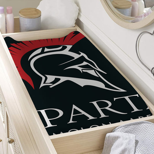 Spartan Molon Labe Print Changing Pad Cover
