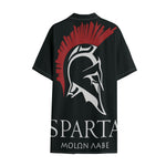 Spartan Molon Labe Print Cotton Hawaiian Shirt