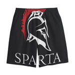Spartan Molon Labe Print Cotton Shorts