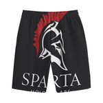 Spartan Molon Labe Print Cotton Shorts