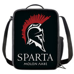 Spartan Molon Labe Print Crossbody Lunch Bag
