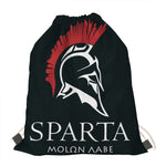 Spartan Molon Labe Print Drawstring Bag