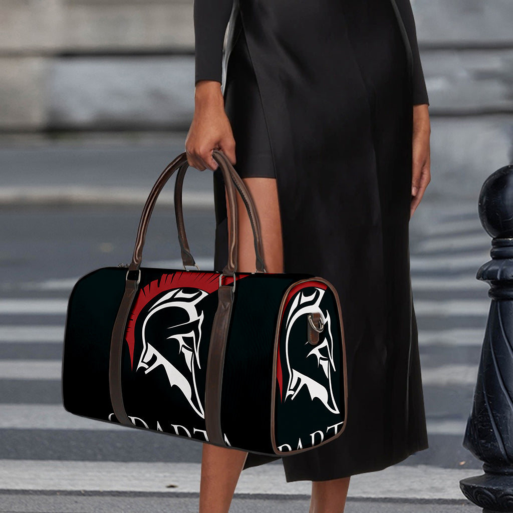 Spartan Molon Labe Print Duffle Bag