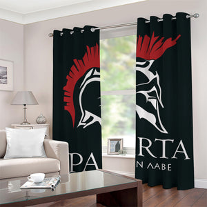 Spartan Molon Labe Print Grommet Curtains