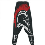 Spartan Molon Labe Print Hammer Pants