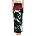 Spartan Molon Labe Print High Slit Maxi Skirt
