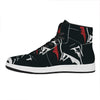 Spartan Molon Labe Print High Top Leather Sneakers