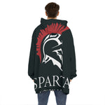Spartan Molon Labe Print Hoodie Blanket