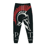 Spartan Molon Labe Print Jogger Pants