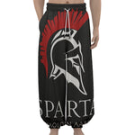 Spartan Molon Labe Print Lantern Pants
