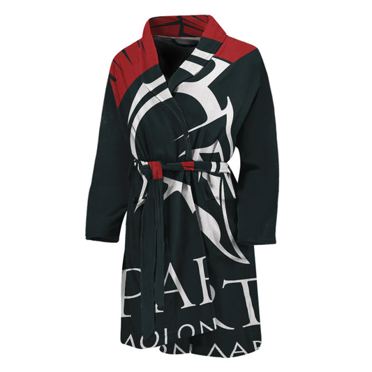 Spartan Molon Labe Print Men's Bathrobe