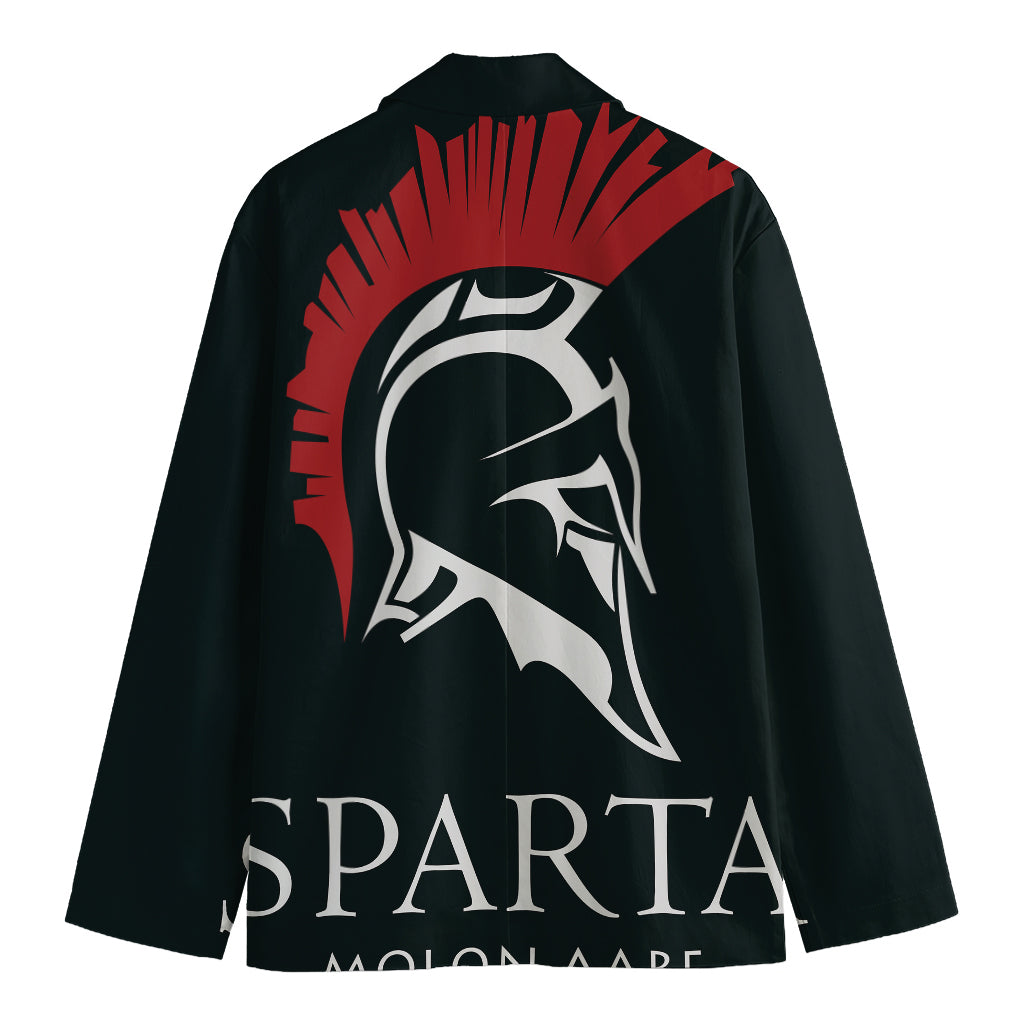 Spartan Molon Labe Print Men's Blazer