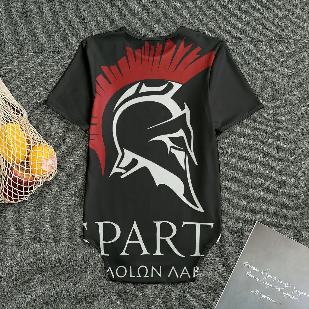 Spartan Molon Labe Print Men's Bodysuit
