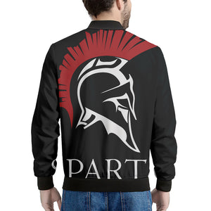 Spartan Molon Labe Print Men's Bomber Jacket