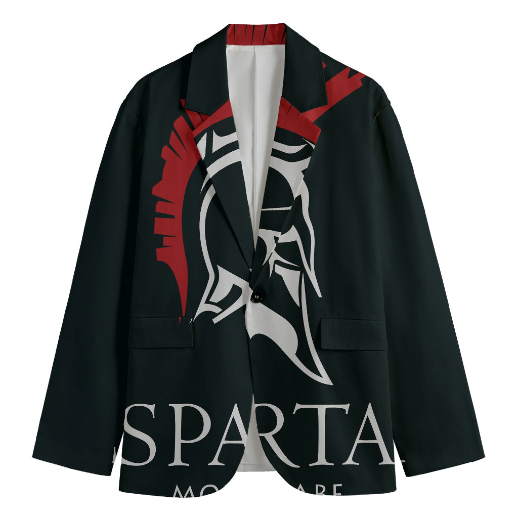 Spartan Molon Labe Print Men's Cotton Blazer