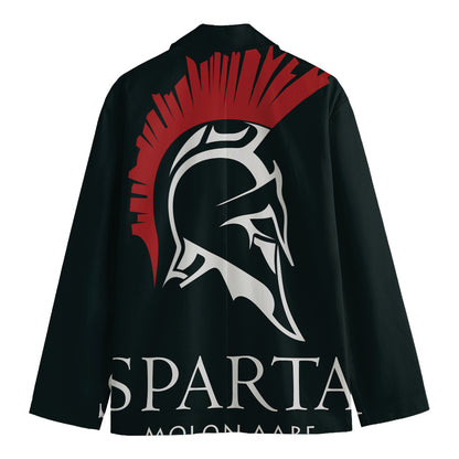 Spartan Molon Labe Print Men's Cotton Blazer
