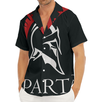 Spartan Molon Labe Print Men's Deep V-Neck Shirt