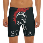 Spartan Molon Labe Print Men's Long Boxer Briefs