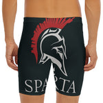 Spartan Molon Labe Print Men's Long Boxer Briefs