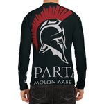 Spartan Molon Labe Print Men's Long Sleeve Rash Guard