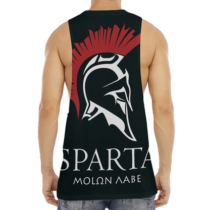 Spartan Molon Labe Print Men's Muscle Tank Top