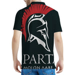 Spartan Molon Labe Print Men's Polo Shirt
