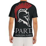 Spartan Molon Labe Print Men's Short Sleeve Rash Guard