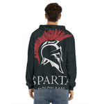 Spartan Molon Labe Print Men's Velvet Pullover Hoodie