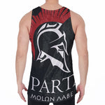 Spartan Molon Labe Print Men's Velvet Tank Top