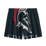 Spartan Molon Labe Print Mesh Shorts