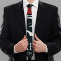 Spartan Molon Labe Print Necktie