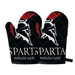 Spartan Molon Labe Print Oven Mitts