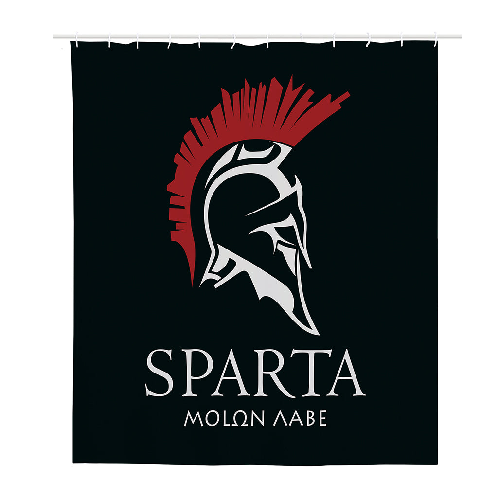 Spartan Molon Labe Print Polyester Shower Curtain