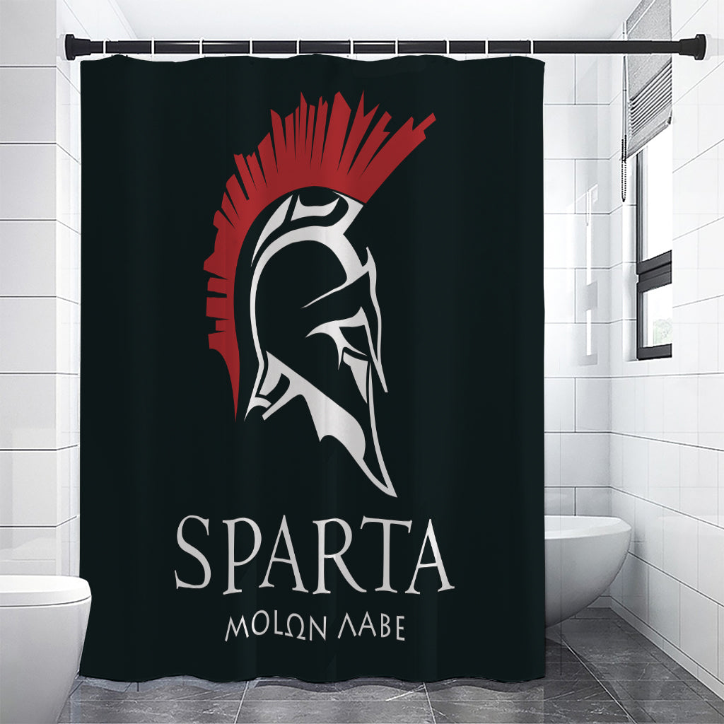Spartan Molon Labe Print Premium Shower Curtain