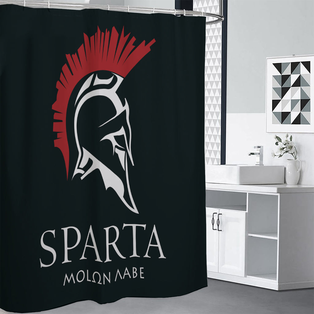 Spartan Molon Labe Print Premium Shower Curtain