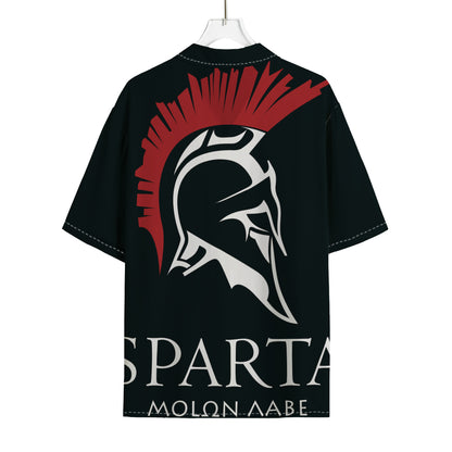 Spartan Molon Labe Print Rayon Hawaiian Shirt