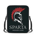 Spartan Molon Labe Print Rectangular Crossbody Bag