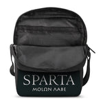Spartan Molon Labe Print Rectangular Crossbody Bag