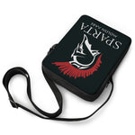 Spartan Molon Labe Print Rectangular Crossbody Bag