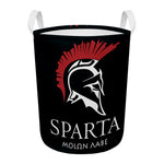 Spartan Molon Labe Print Round Laundry Basket