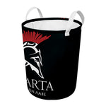 Spartan Molon Labe Print Round Laundry Basket
