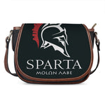 Spartan Molon Labe Print Saddle Bag